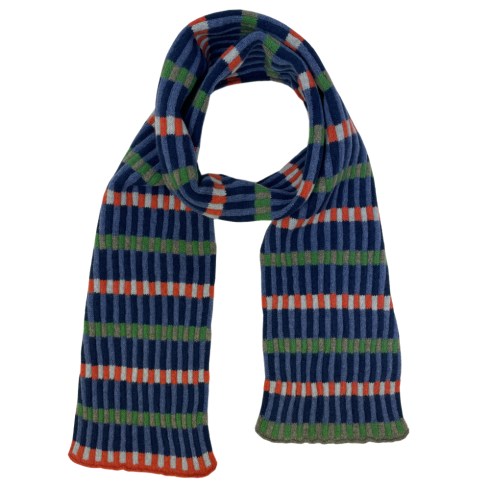 textured stripe scarf -Rossetti